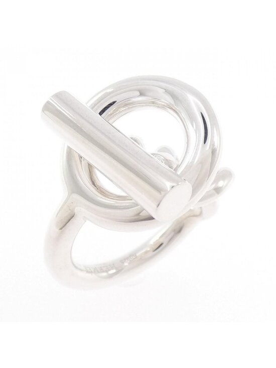 Hermes Sterling Silver Croisette Ring – Modaselle Hermes Croisette Ring Silver
